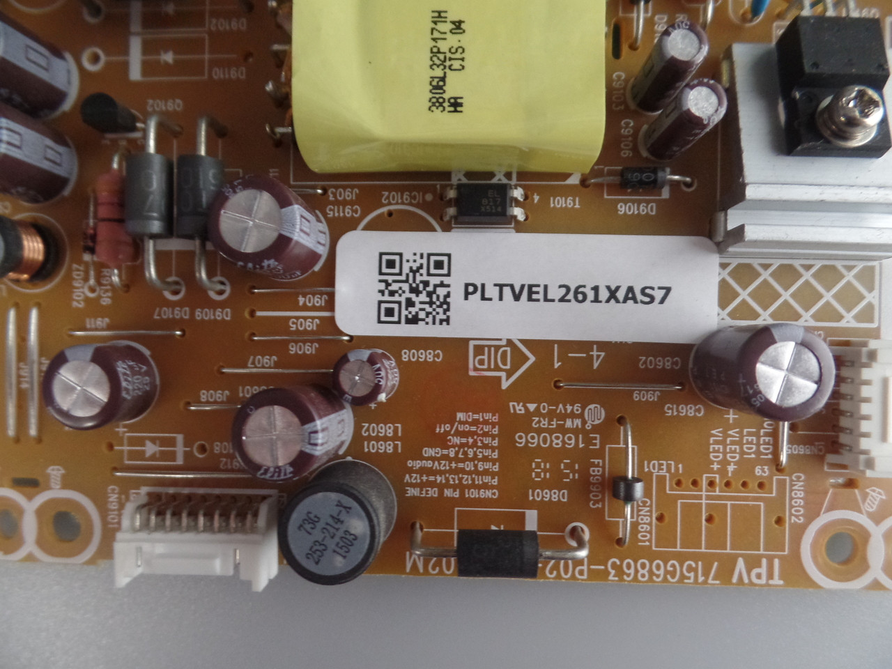PLTVEL261XAS7 Vizio Power Supply Unit