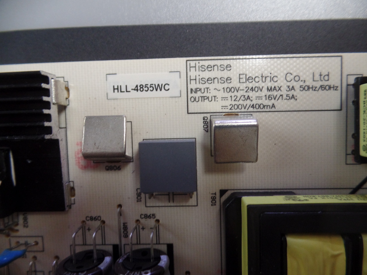 186912 Insignia Power Supply / LED Board