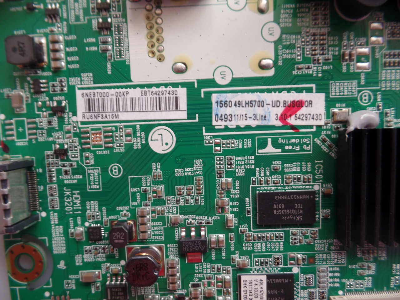 EBT64297430 LG Main Board for 49LH5700-UD.BUSGLJR / 49LH5700-UD.BUSGLOR