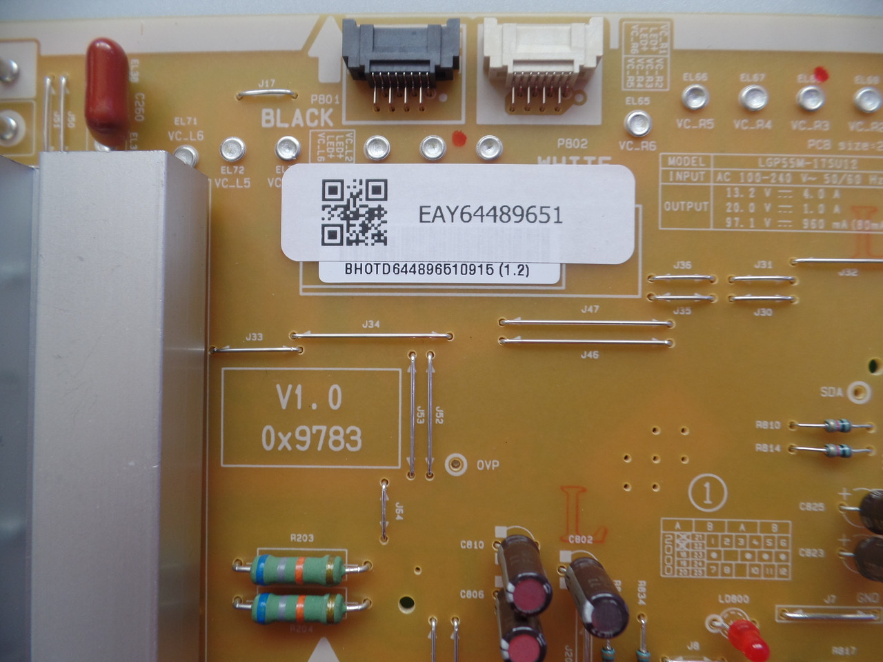EAY64489651 LG Power Supply for 55SJ8500-UB.BUSYLJR
