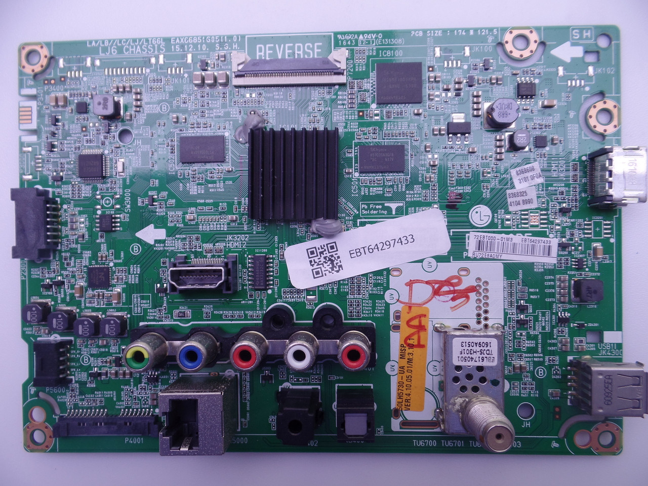 EBT64297433 LG Main Board for 55LH5730-UA.AUSJLOR BUSJLOR