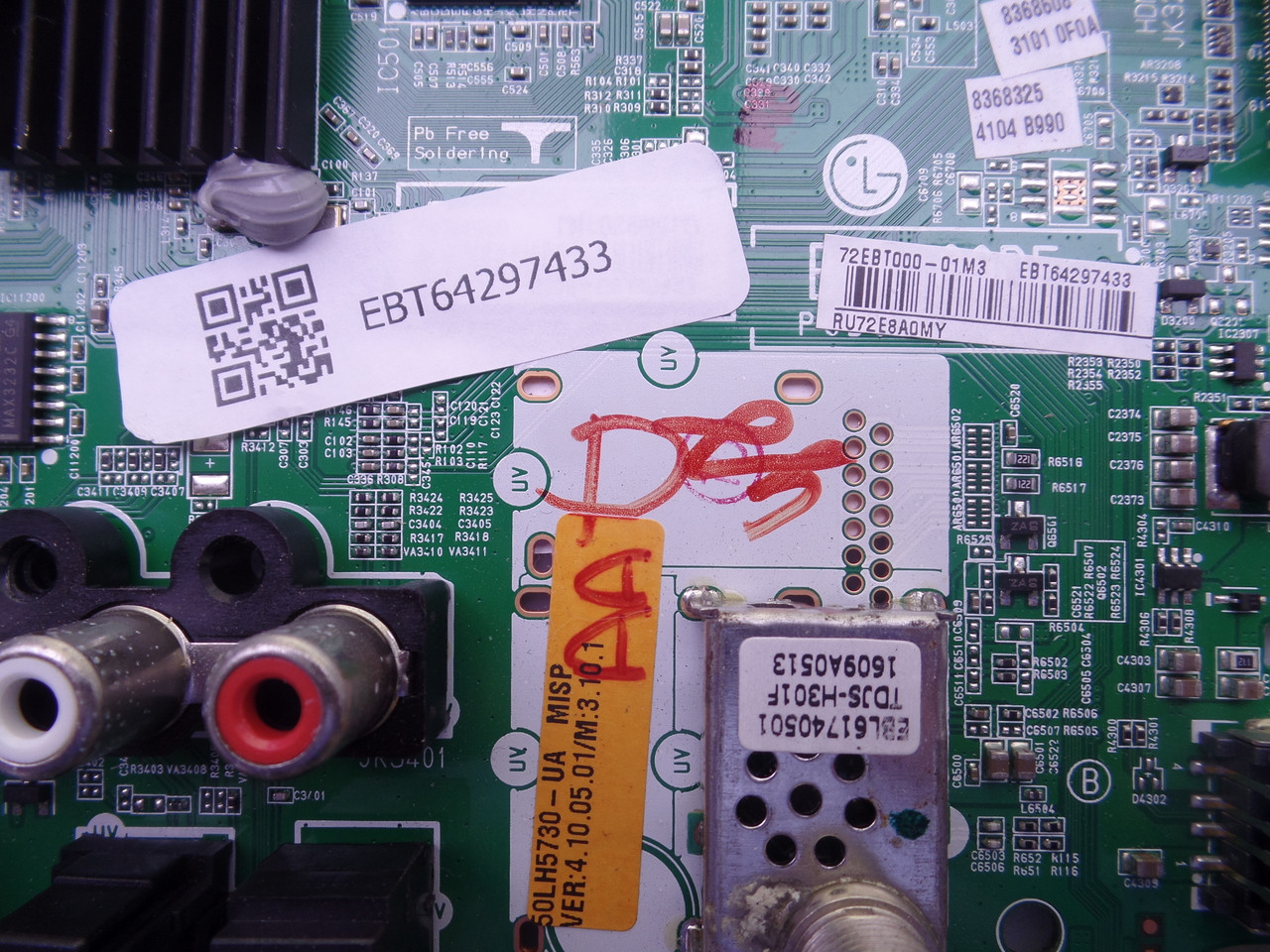 EBT64297433 LG Main Board for 55LH5730-UA.AUSJLOR BUSJLOR