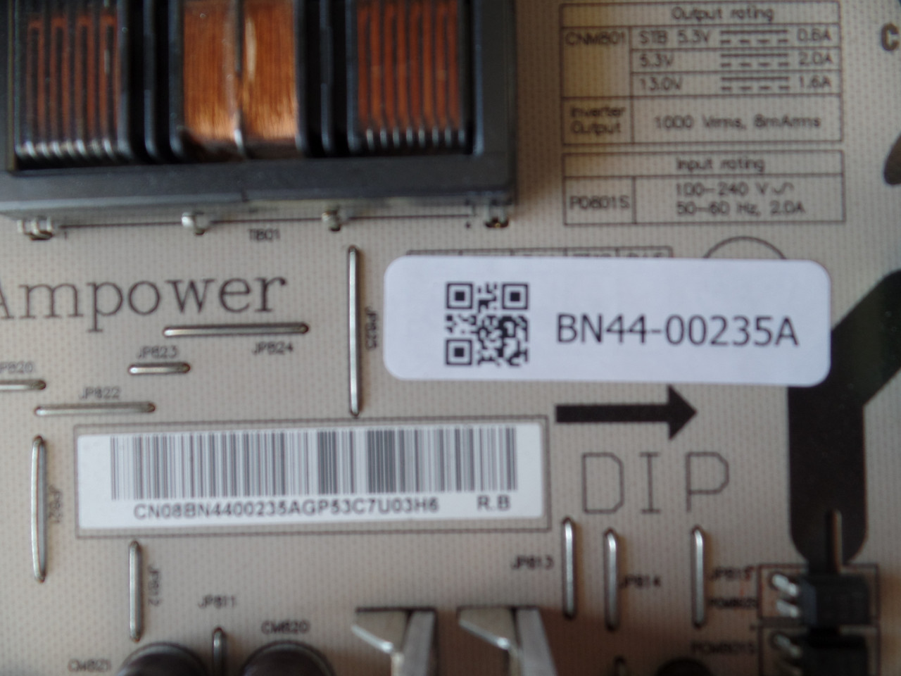  BN44-00235A Samsung Power Supply / Backlight Inverter