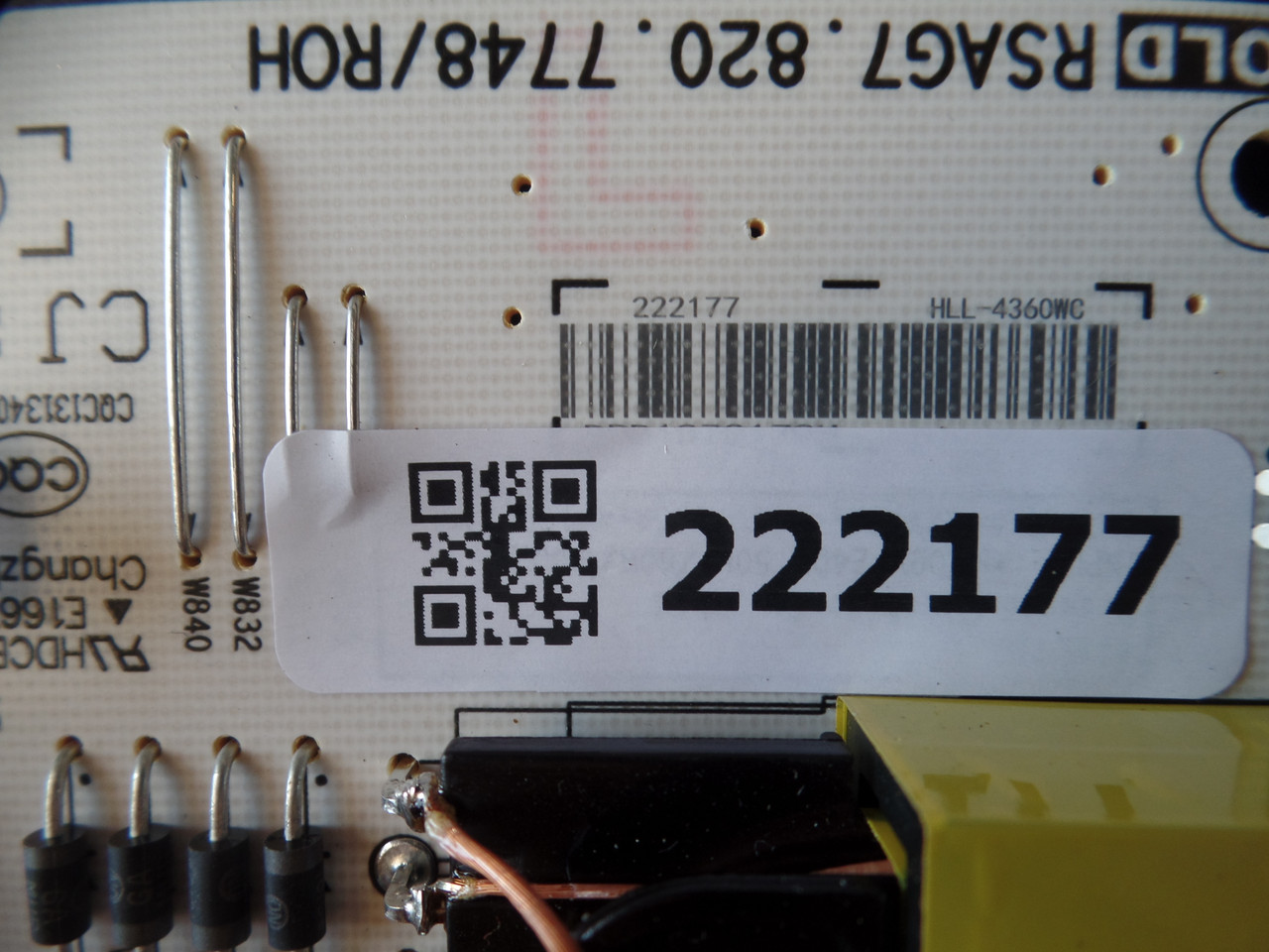 222177 Hisense/Sharp Power Supply / LED Board