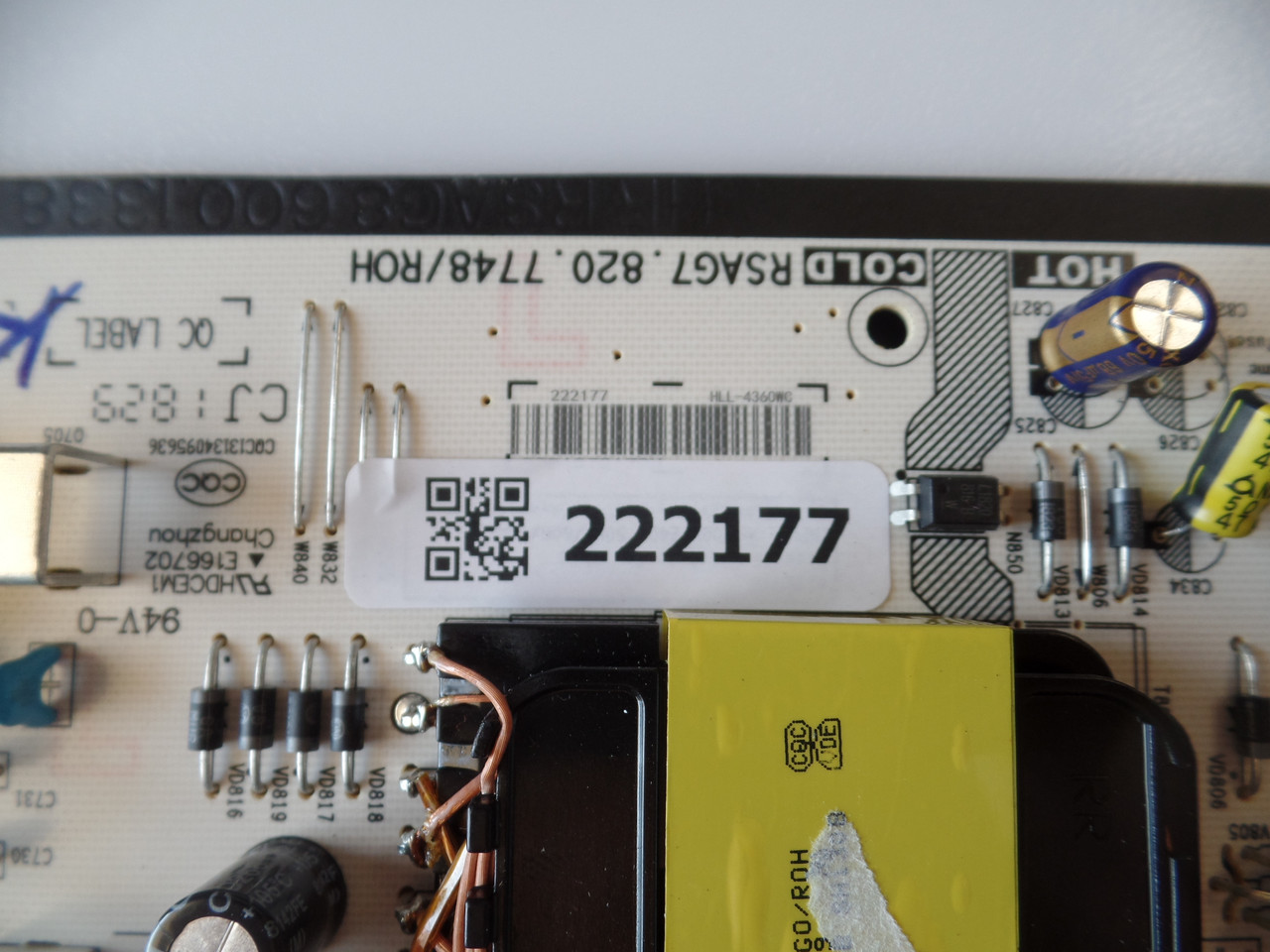 222177 Hisense/Sharp Power Supply / LED Board
