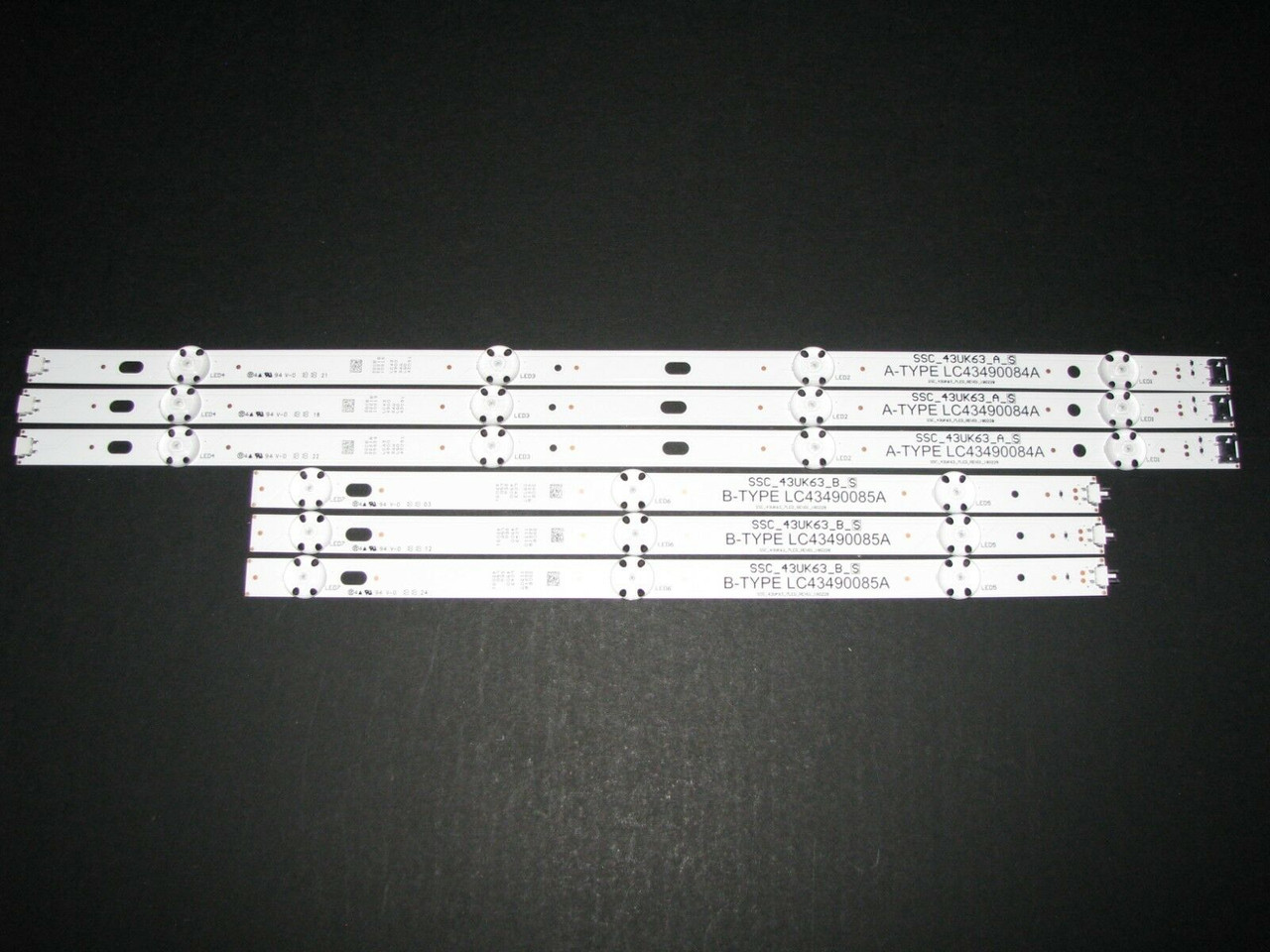 LC43490084A/ LC43490085A LG LED Strip Set (6) FOR 43UK6300PUE