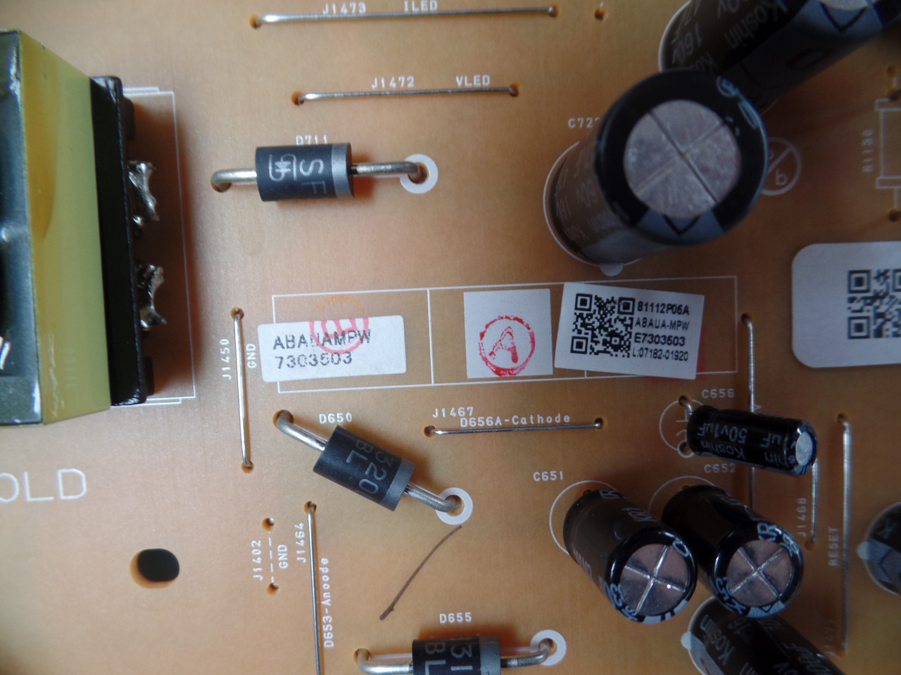 ABAUAMPW-001 Power Supply for Sanyo FW50D48F (DS1 Serial)