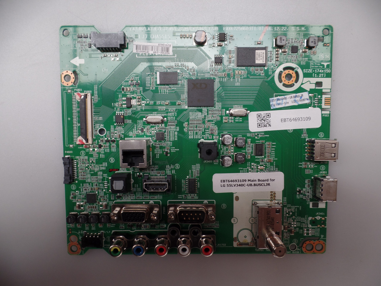 EBT64693109, EAX67258603 Main Board LG 55LV340C-UB BUSCLJR 