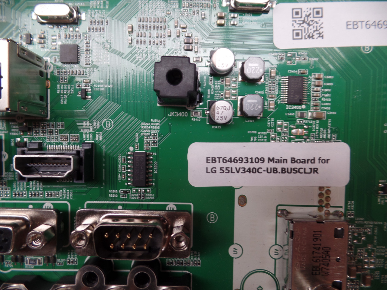 EBT64693109, EAX67258603 Main Board LG 55LV340C-UB BUSCLJR 