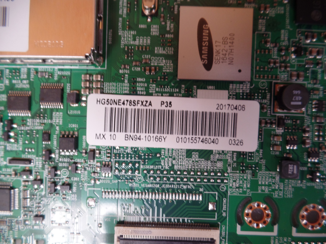BN94-10166Y Main Board for Samsung HG50NE478SFXZA (Version DA01)
