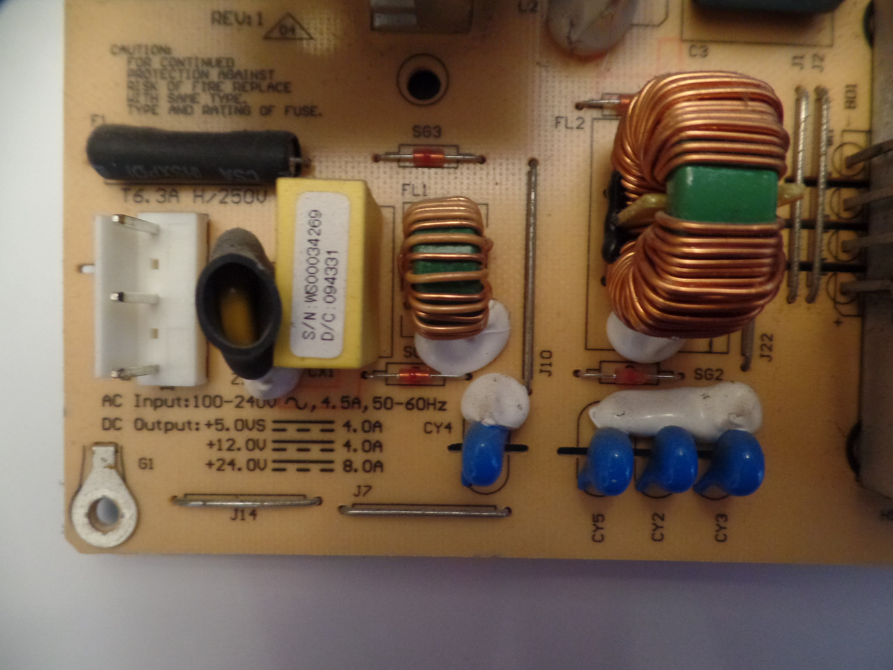 0500-0505-0450, 3BS0163614GP Vizio Power Supply Unit