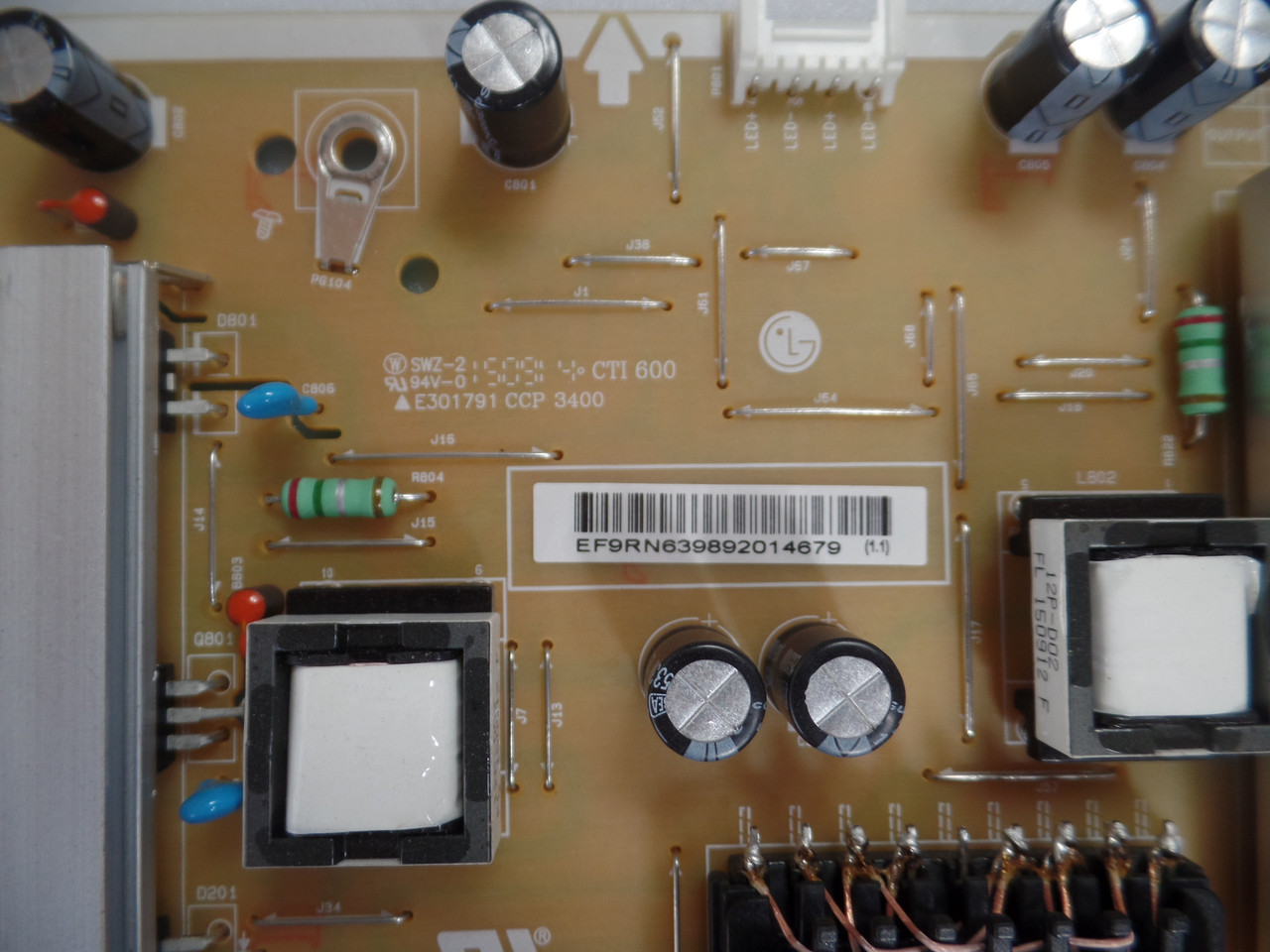 EAY63989201 LG Power Supply / LED Driver Board