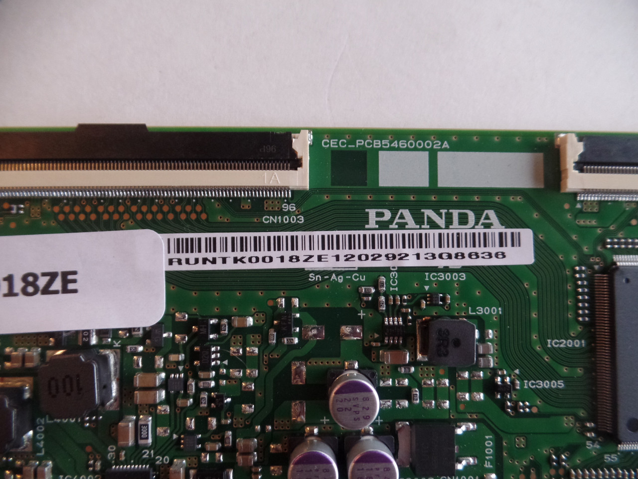 RUNTK0018ZE Vizio T-Con Board