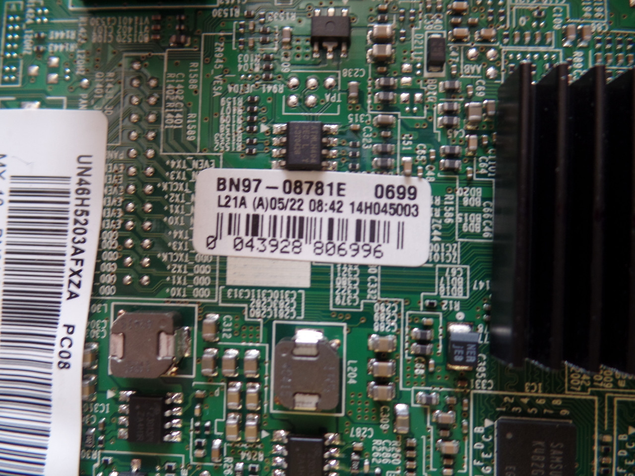  BN94-07741C Samsung Main Board for UN46H5203AFXZA