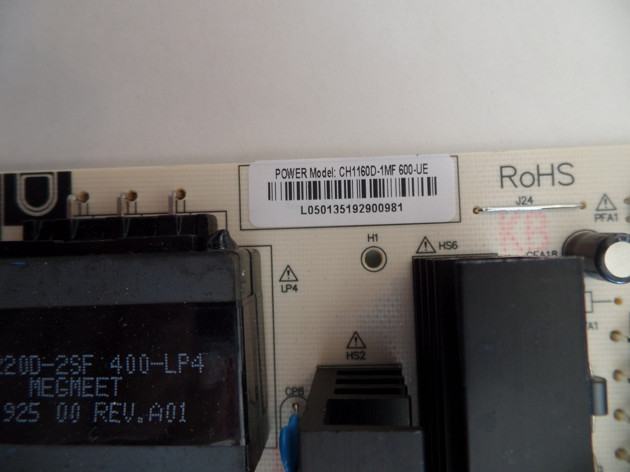 CH1160D-1MF Power Supply for  Onn 100005843-H 