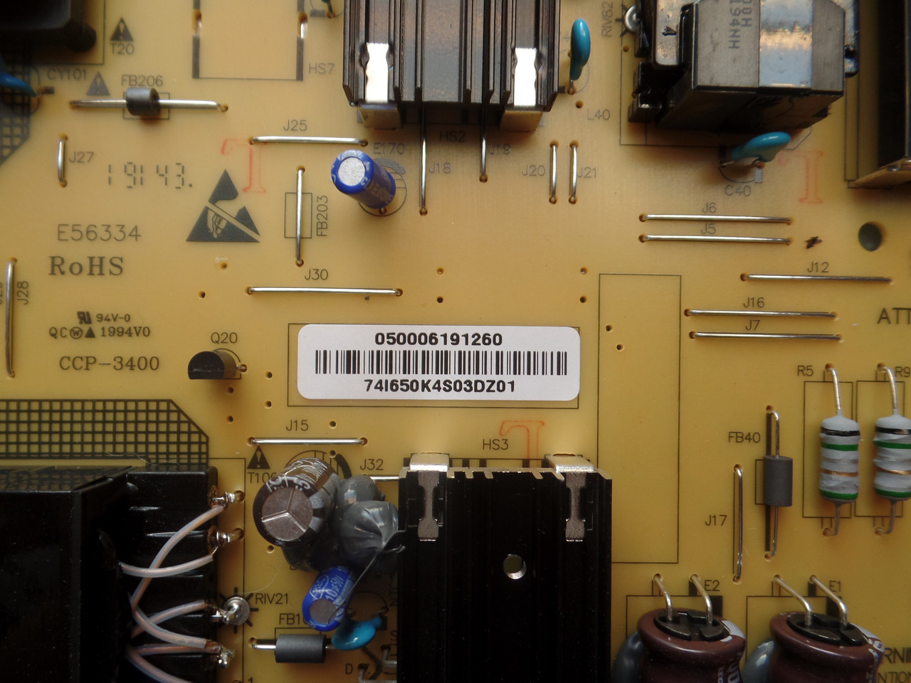 0500-0619-1260 Power Supply for Vizio M557-G0