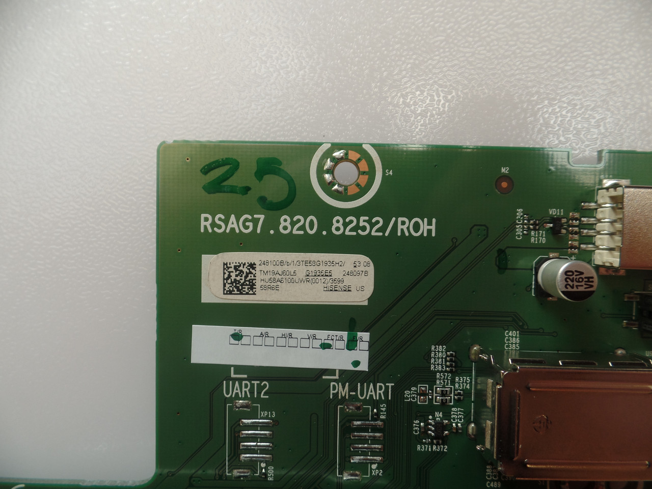 248097B Main Board for Hisense 58R6E version number G1935E5