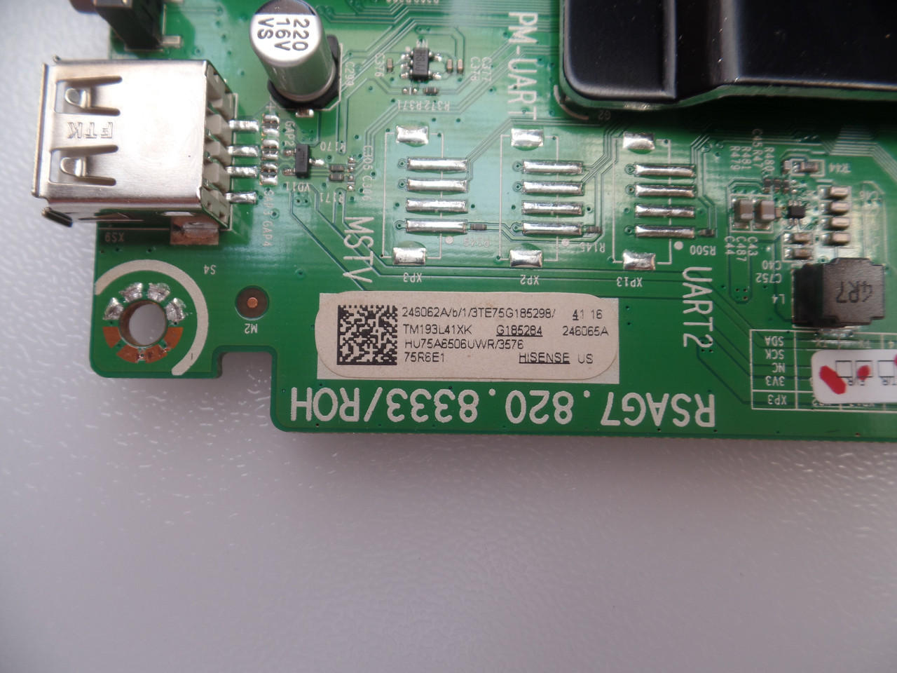 246062 Main Board for Hisense  75R6E1 with Version Number G185284