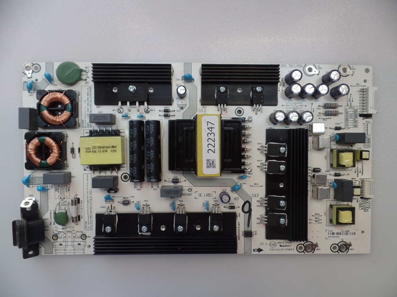  222347, HLL-5465WC Hisense/Sharp Power Supply / LED Board
