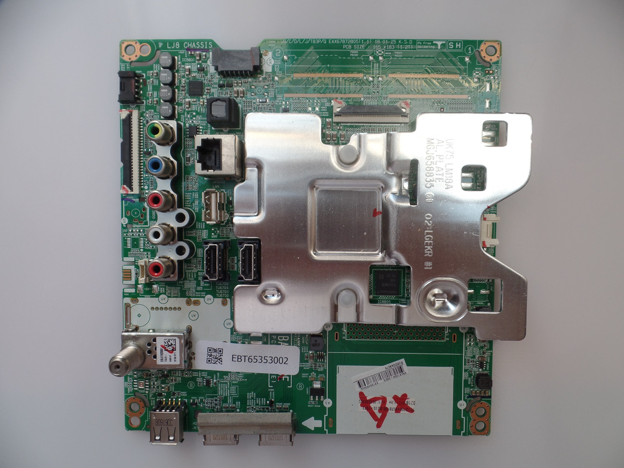 EBT65353002 Main Board for LG 75UK6570PUB.BUSGLJR 75UK6570PUB.BUSGLOR