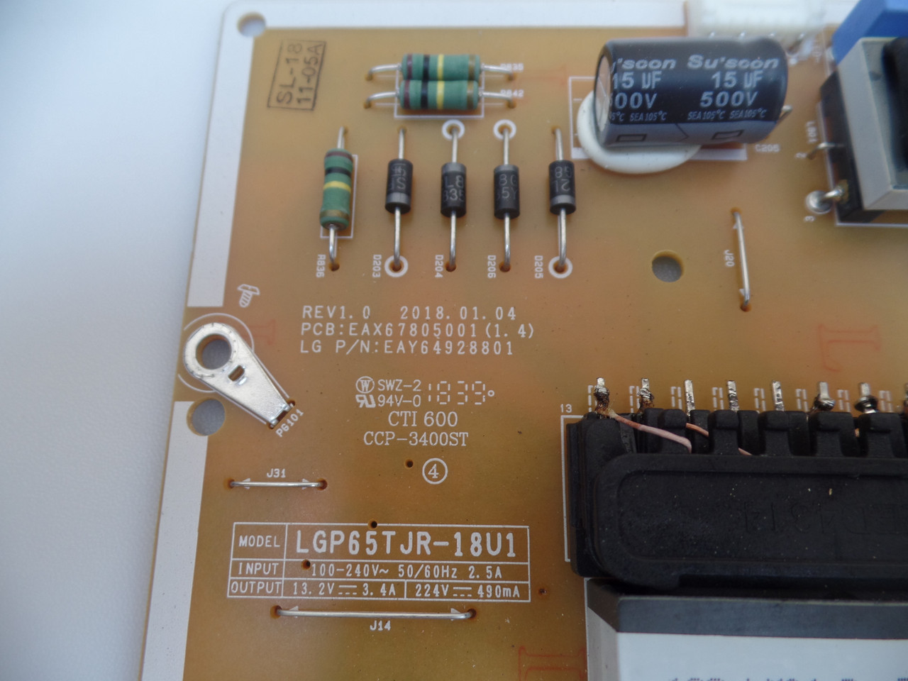 EAY64928801 LG Power Supply / LED Board
