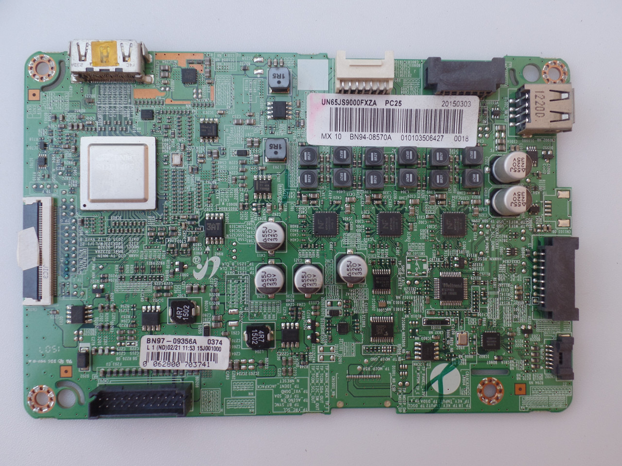BN94-08570A Main Board for Samsung UN65JS9000FXZA (Version TS01)
