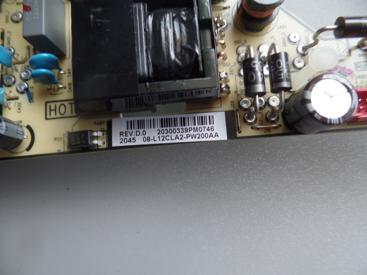 08-L12CLA2-PW200AA TCL Power Supply Board/LED Driver   