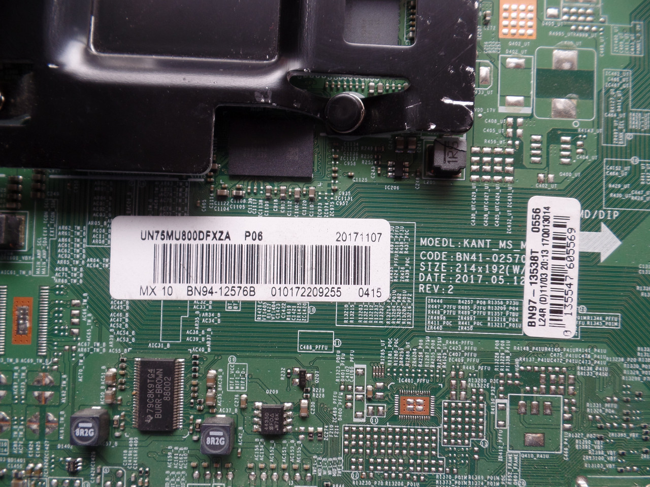 BN94-12576B Main Board for Samsung UN75MU800DFXZA FB03