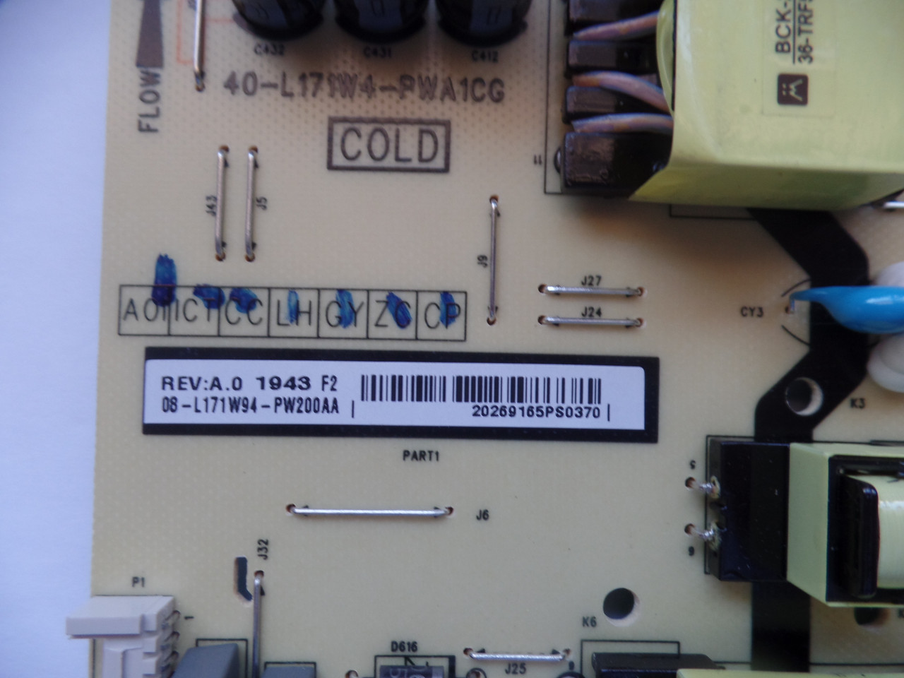 08-L171W94-PW200AA TCL Power Supply Board/LED Driver
