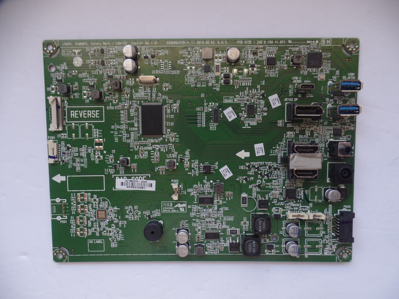 34WN80C-B  main board EAX68943731 (1.2) LM20G LGM-151 34WN80C