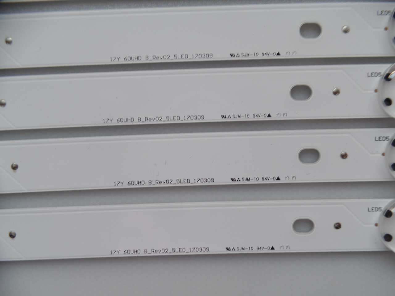 Sony 17Y 60UHD A B REV02 5LED LED Backlight Strip/Bars (9/10) KD-60X690E