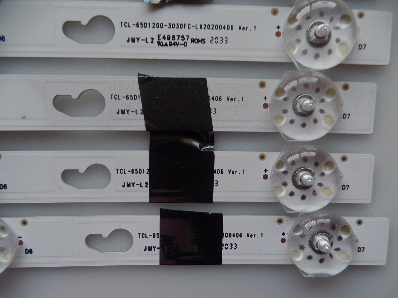 LG TCL 4C-LB650T-YHBC LED Backlight Strips (8) 65UN7000PUD