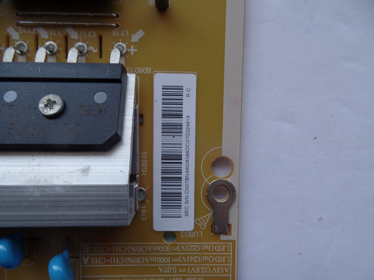 BN44-00808A / BN44-00808D Samsung Power Supply/LED Driver Board