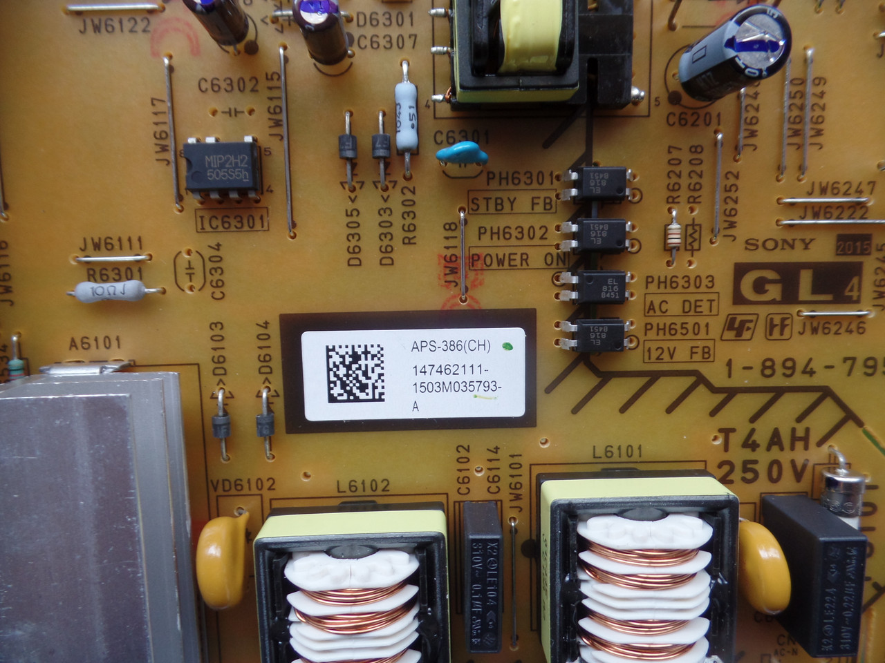 1-474-611-11 (APDP-202A1 A) G1C Sony Static Converter Board