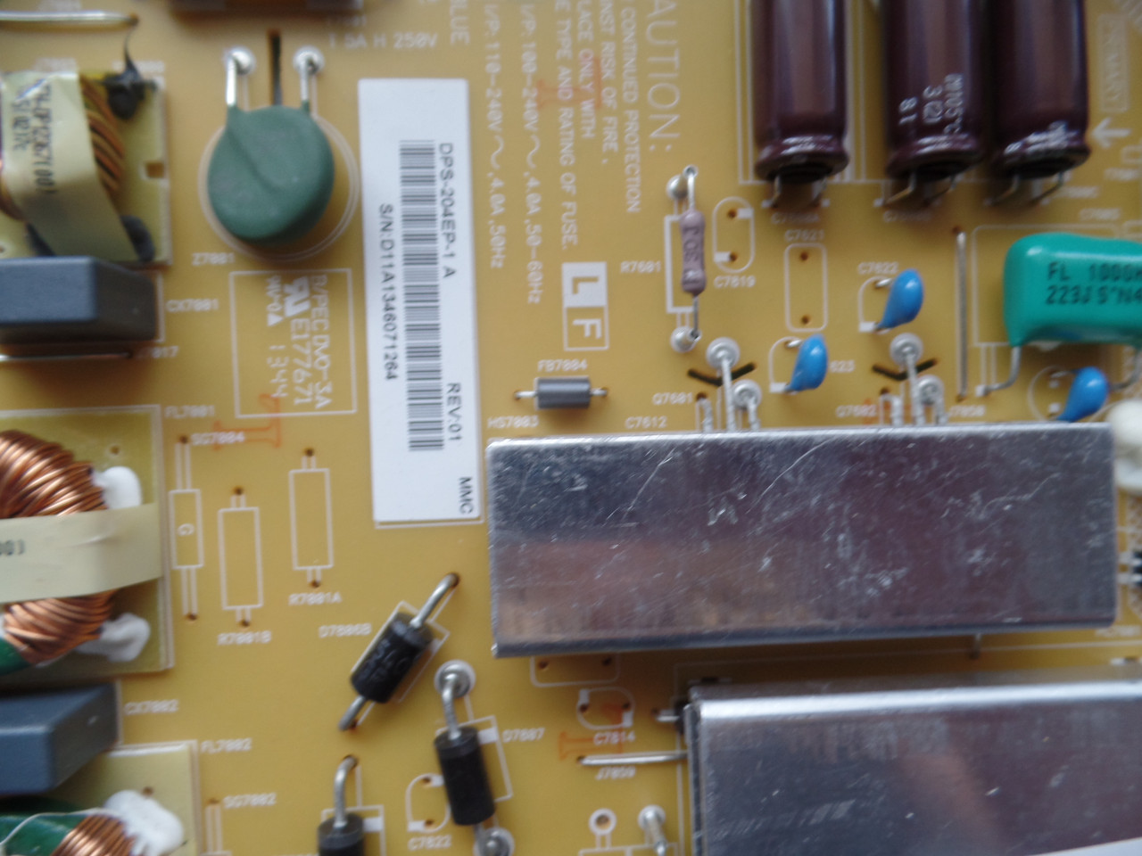 RUNTKB116WJQZ Sharp Power Supply LC-60C7500U