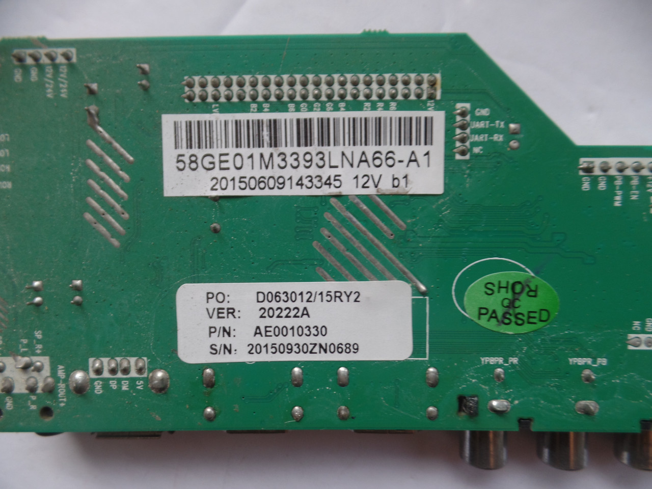 58GE01M3393LNA66-A1 Main Board for RCA LED58G45RQ 
