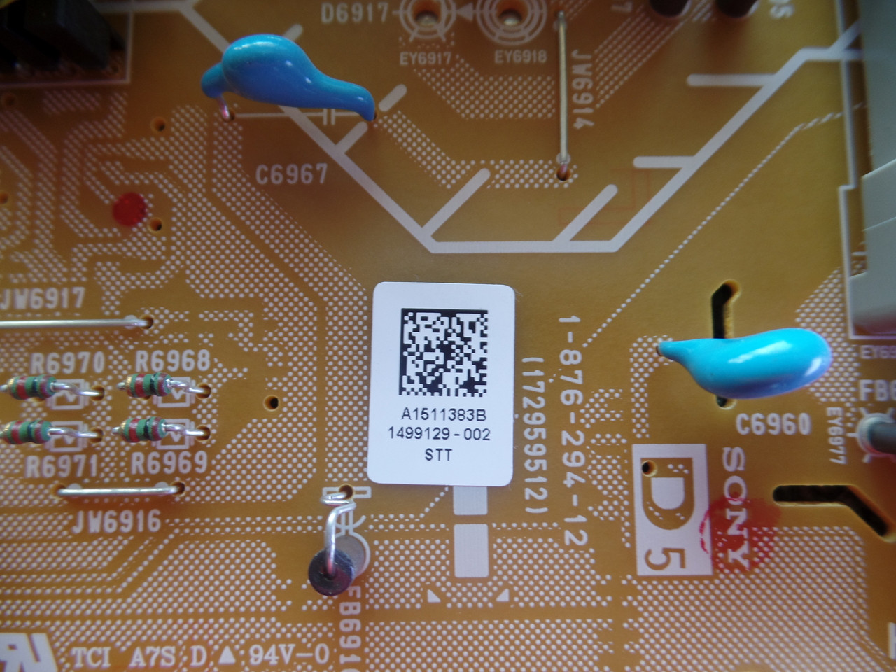 Sony A-1511-383-B (1-876-294-12, 172959512) D5 Board