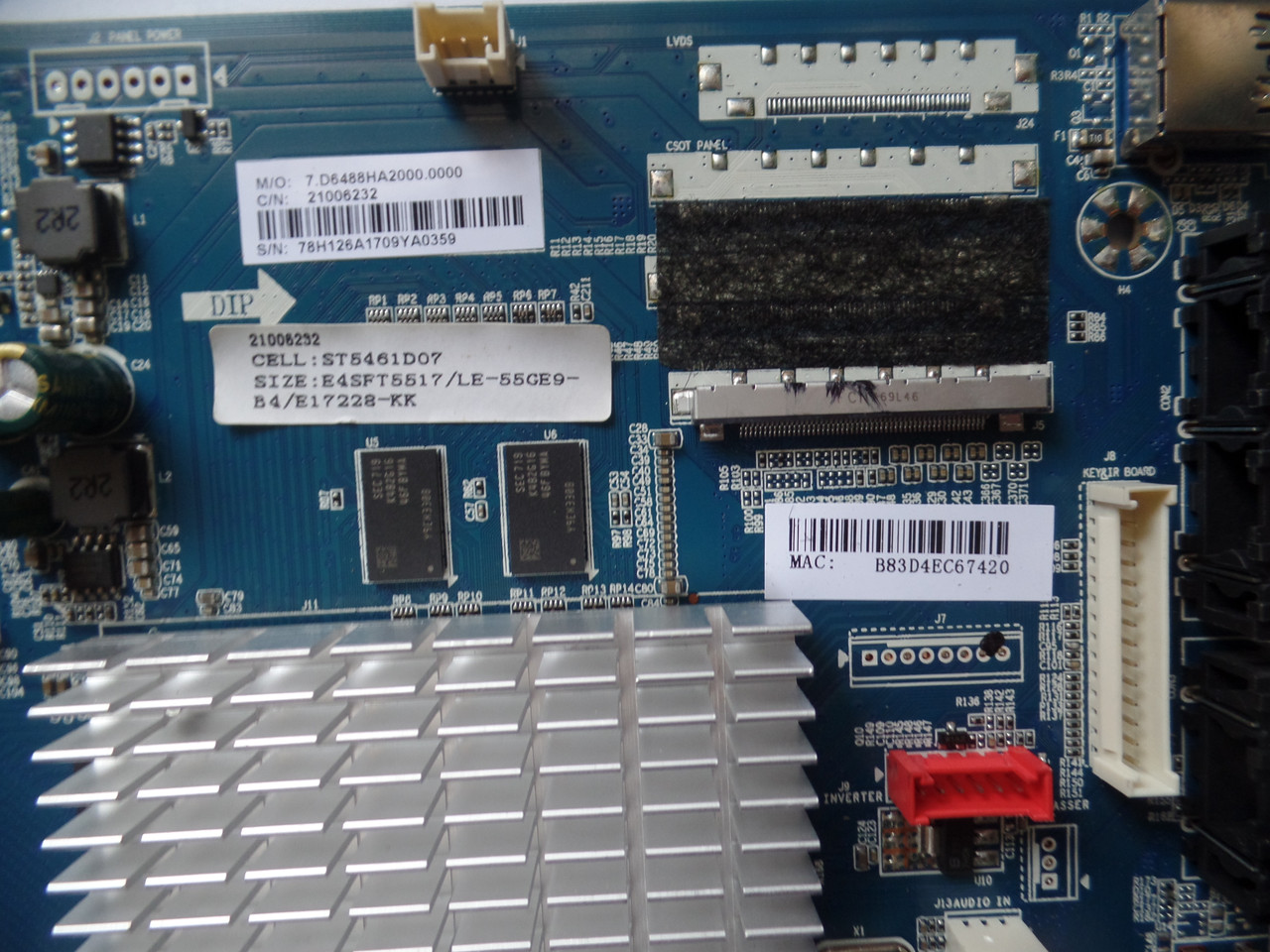 E17228-KK Main Board for Element E4SFT5517 (Serial J7M0M)