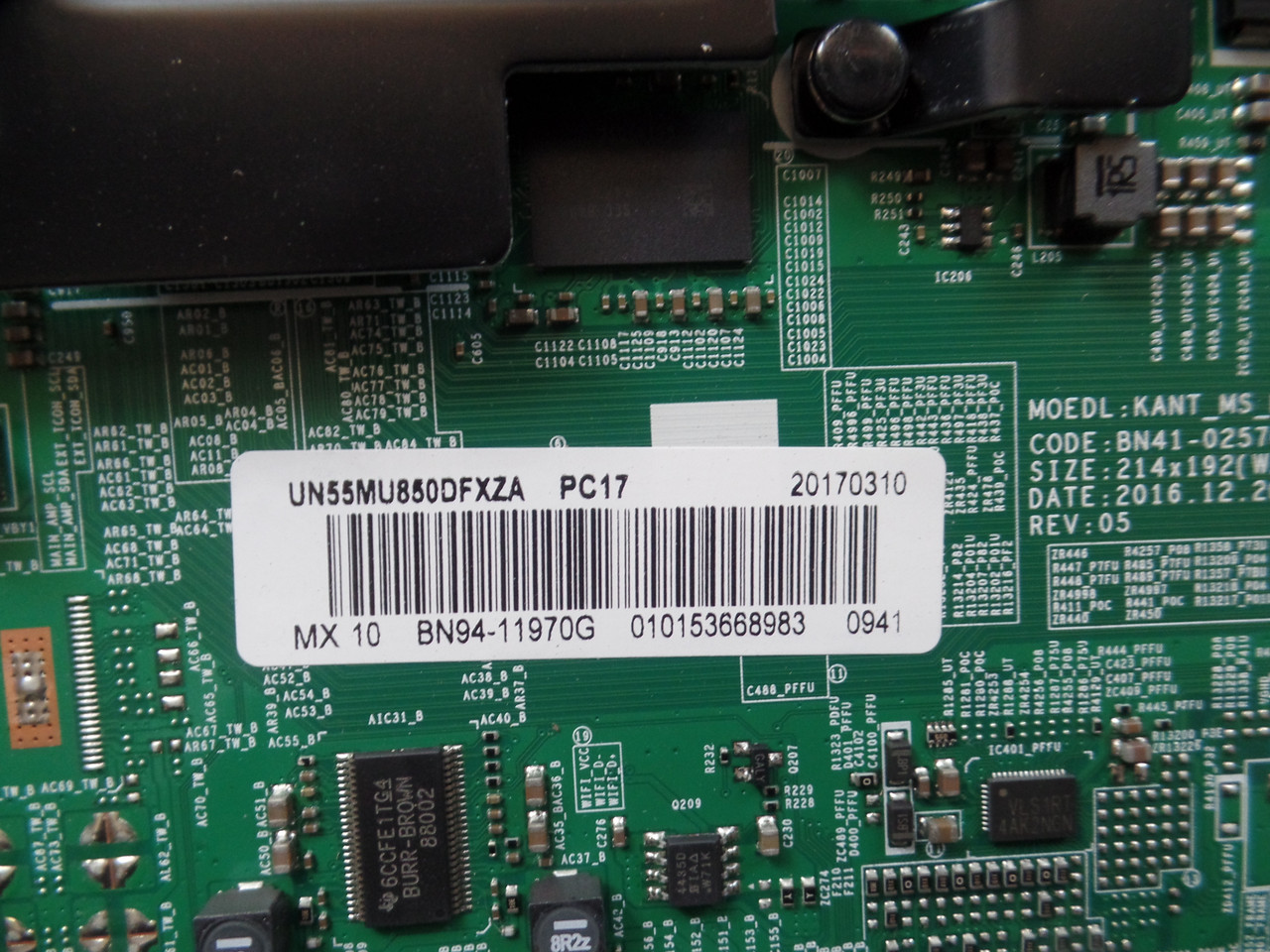 BN94-11970G Main Board for Samsung UN55MU850DFXZA (Version FA01)