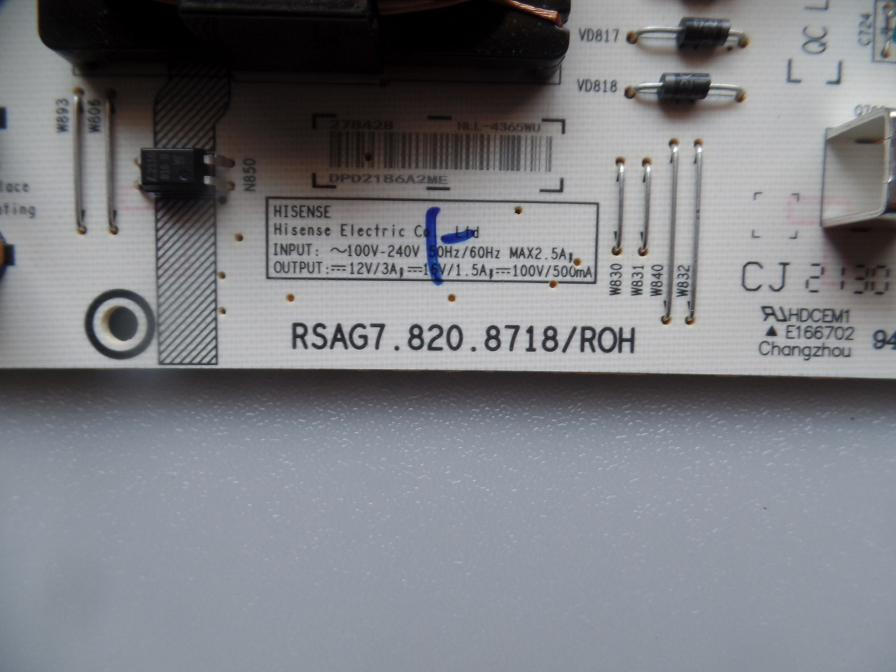 278428 Hisense Power Supply / LED Driver Board