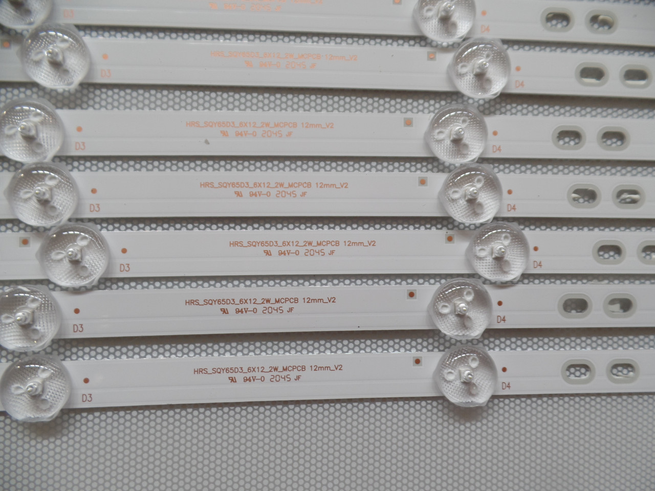 HRS SQY65D3 6X12 RCA LED Backlight Strips (12) 
