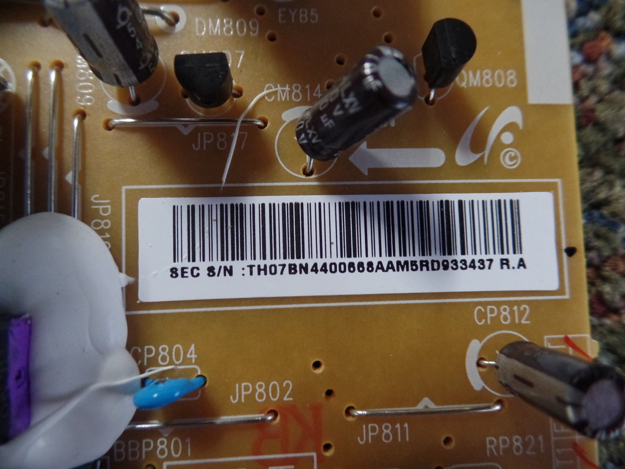 BN44-00668A, L50GF, L50GF_DHS Samsung Power Supply / LED Board