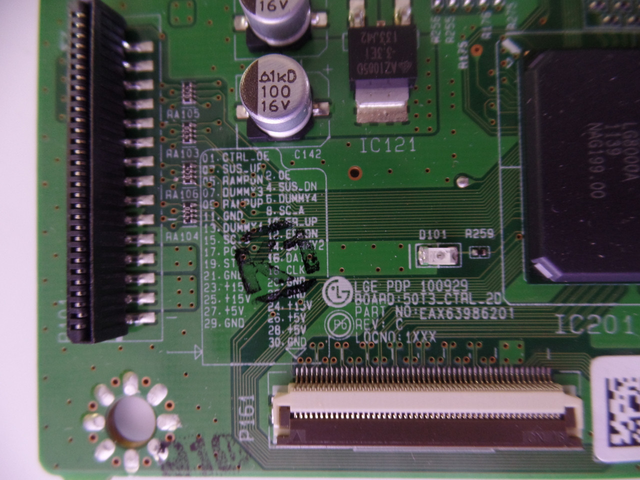 EBR72680701, EAX63986201 LG Main Logic CTRL Board