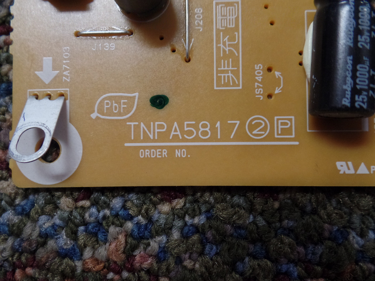 Panasonic TXN/P1UXUU P Board Power Supply for TC-L47WT60