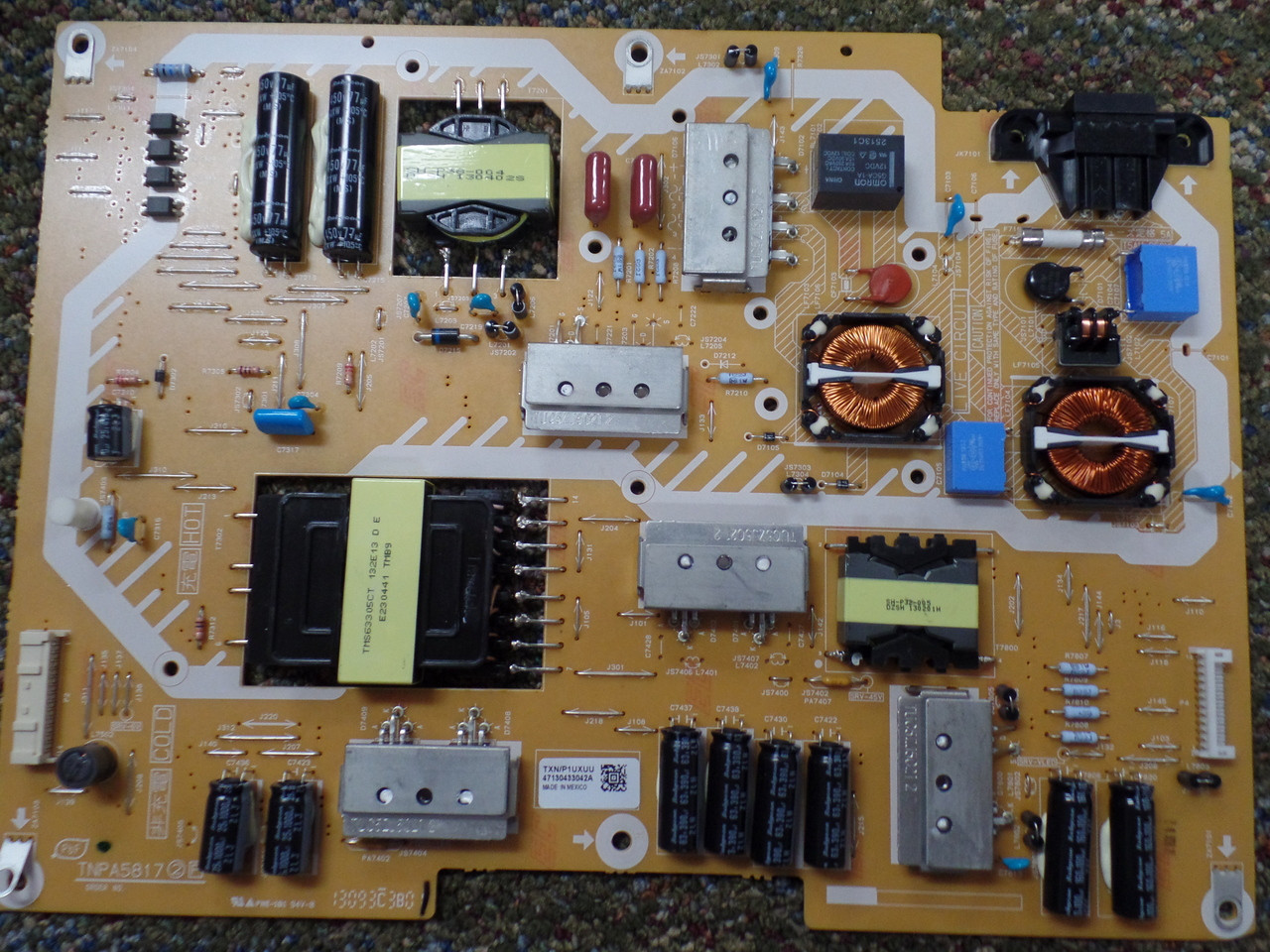 Panasonic TXN/P1UXUU P Board Power Supply for TC-L47WT60