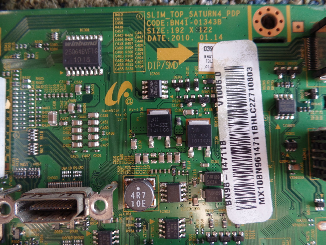 BN96-14711B Samsung Main Board for PN42C450B1DXZA