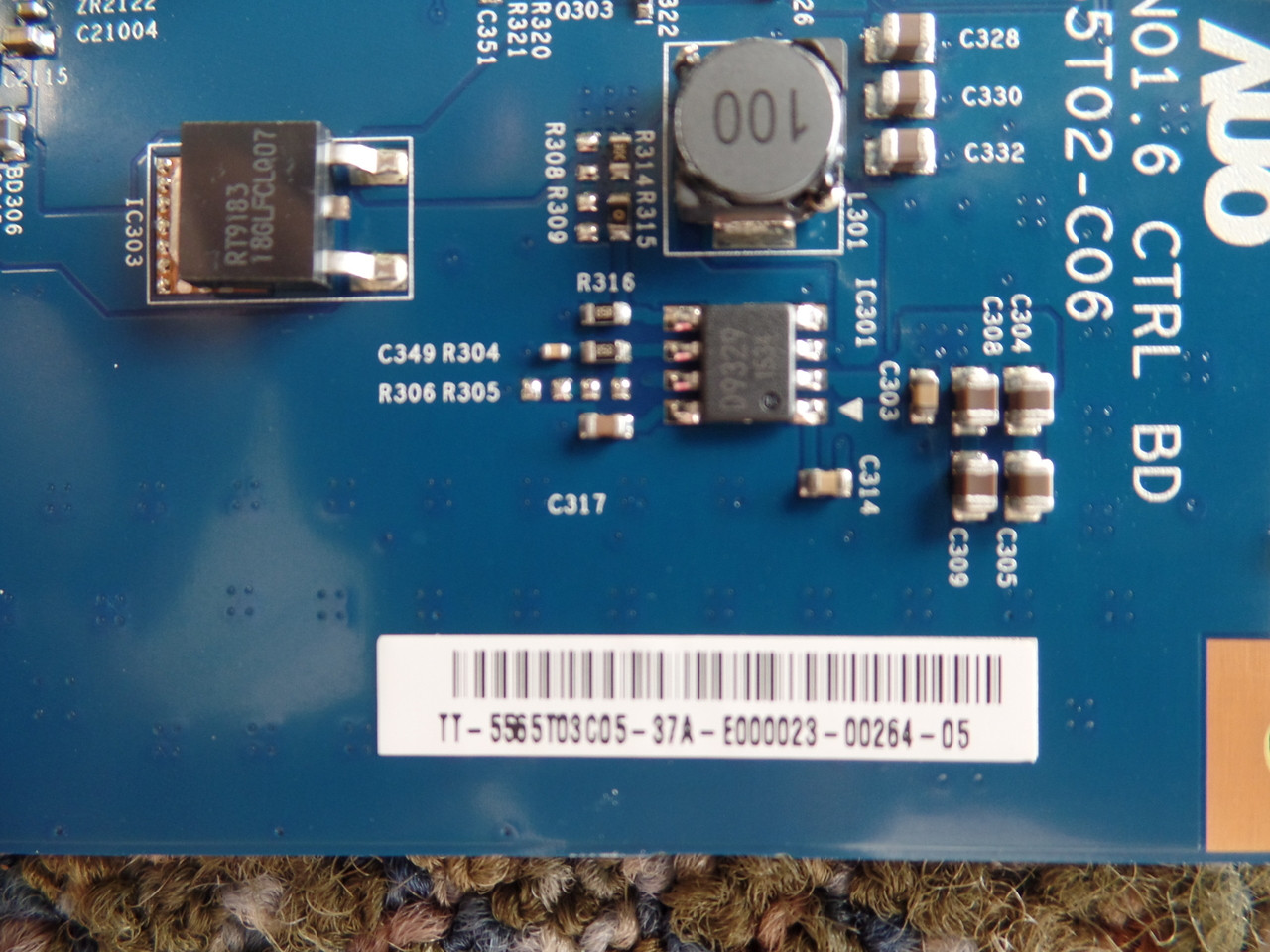 BN96-22427A, 55.65T03.C05, T550HVN01.6 Samsung T-Con Board