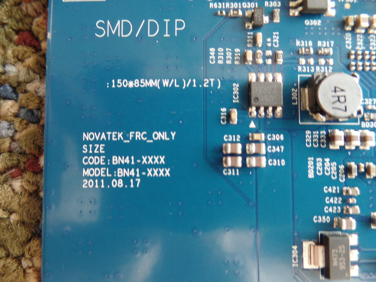 BN96-22427A, 55.65T03.C05, T550HVN01.6 Samsung T-Con Board