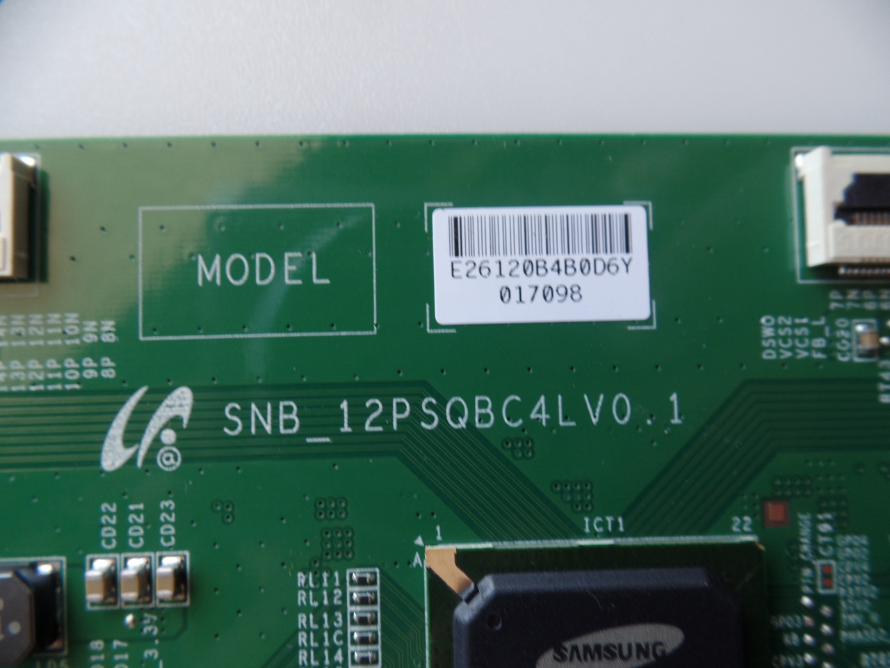 LJ94-26120B, SNB_12PSQBC4LV0.1, 26120B RCA T-Con board For LED55C55R120Q