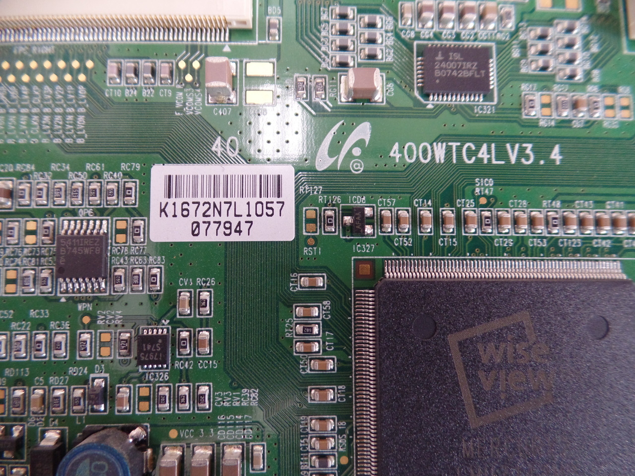 LJ94-01672N, 400WTC4LV3.4 Sony T-Con Board for KDL-40S3000